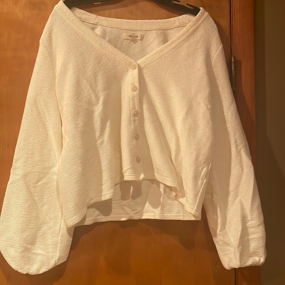 Madewell sweater size L creamy white